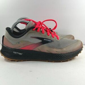 Brooks Catamount Trail Running Shoes Grey Pink Womens 8.5 1203391B030